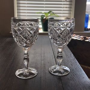 Crystal goblets